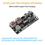 22.5W Fast Charging Power Bank Module Circuit Board DIY Lithium Iron Phosphate Mainboard QC4 PD3.0 VOOC Fast Charging Mobile Power Module