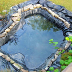 LinkMejor PVC Garden Fish Pond Liner Anti-Seepage Waterproof Heavy Duty Membrane Reinforced Landscaping Furniture Dust Cover