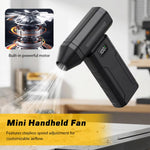 X8 Mini Turbo Fan 100000RPM 5-Speed Handheld Portable Air Blower Rechargeable 6000mAh Type-C Fast Charging Industrial Cleaning Snow Removal LED Light