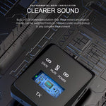 LinkMejor AP009 2.4Ghz Wireless Lavalier Microphone USB-C/iP 3-in-1 Receiver Noise Canceling Mic 26H Battery Life 15ms Low Latency for Vlog Interview Live Streaming Recording