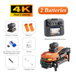 [USA Direct] Beast SG901 PRO & MAX GPS 5G WiFi FPV with 4.5inch LCD Screen Controller 720P HD Dual Camera Servo Gimbal 360° Obstacle Avoidance Brushless Foldable RC Drone Quadcopter RTF Two Batteries