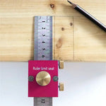 30cm Scribing Ruler with 90 Degrees Scale High Precision Measuring and Marking Gauge Woodworking Essential Tools Sturdy Great for DIY Projects