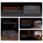 Jackery 100W 99Wh 31000mAh Power Bank with Digital Display External Battery Power Station with 2 Inputs and 3 Outputs Support PD QC AFC PPS Fast Charging for iPhone 17 17Pro Max 16 15 14 for Xiaomi 17pro for Samsung Galaxy S25 Ultra for Huawei Mate Xts