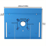 Premium Aluminum Router Plate Precision Woodworking Tool for 65mm Tables Workbench Trimmer And Engraving Machine