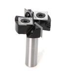 12mm 1/2 Inch Shank CNC Spoilboard Surfacing Router Bit 1-1/2" / 38.1mm Cutting Diameter Milling Cutter with Cemented Carbide Insert Woodworking Bits Insert-Style Indexable Cutter