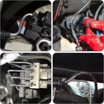 25Ft Coil Roll of 3/16"OD Steel Zinc Brake Line Fuel Tubing Kit with 15 Fittings Replacement Accessories