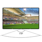 84/100/120-inch Portable Foldable Projector Screen 4K HD Outdoor Movie Screen Milk Silk Fabric with Grommets 170° Wide Viewing Angle Easy Setup Home Theater Camping