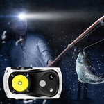 Portable Mini Smart Sensor LED Headlamp USB Rechargeable Super Bright Running Cycling Head Light Red Warning Light Waterproof Lantern Illuminator Lamp