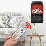 Portable Electric Heater 400W Ceramic Space Heater Plug-in Electric Heater For Home Fan Thermostat Control Fireplace Heater