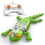 Remote Control Wall Climbing Spider / Green Lizard / Yellow Lizard Model 360° Rotation LED Lights Vacuum Suction Ground Crawling Toy