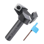 1/2 Inch Shank 3 Flutes Router Bit CNC Carbide Spoilboard Surfacing Slab Flattening Milling Cutter with 2" Cutting Diameter