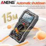 LinkMejor SZ06 Digital Multimeter High Accuracy DC AC Voltage Current Resistance Tester Auto Shutdown 2000 Max Count Backlit Screen