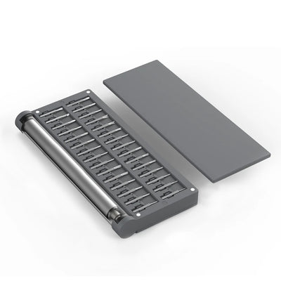 Electric Screwdriver Set 57-In-1 Rechargeable Cordless S2 Steel Bits Magnetic Pad Magnetizer Magnetic Adsorption Case Gray