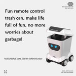 LinkMejor Z6757 RTR 1/64 2.4G Mini RC Car Fun Remote Control Trash Can Garbage Can Robot LED Light 360 ° Rotation Desktop Vehicles Models Intelligent Creative Collection Toys