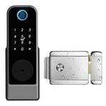 GT01-2 Waterproof Tuya TTLOCK Smart Door Lock Wifi Double Side Fingerprint Lock Outdoor Gate Digital Password Remote App Home Electronic Rim Lock