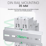 LinkMejor TOVME Digital DC Voltmeter 11-310V 1/2/3-Channel DIN Rail Mount Red LED Display Voltage Monitor for Solar System Battery Industrial Electrical Panel