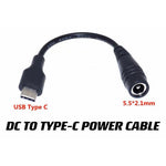 DC to USB C Adapter Cable 5.5mm x 2.1mm PD Power Supply Converter Compatible with PTS100 TS101 Soldering Iron USB C Charging