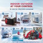 LinkMejor W1 Car Parking Diesel Heater 5-8KW 12V All In One LCD APP Remote Control