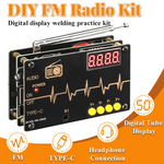 TDA5807S FM Radio Kit High Sensitivity RDA5807M Chip 87-108MHz Frequency Range Dual Power Options Compact Lightweight Portable DIY Set