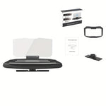 Wireless Charging Car-mounted HUD Car HUD Head-Up Display Projection Folding Holder Driving Navigation Mobile Phone Holder for Cars Trucks