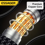 LinkMejor ES-X59 3A 65W USB-C to USB-C+Micro USB Cable QC Fast Charging Data Transmission Tinned Copper Core Line 0.25M/1M/2M Long for iPhone 16 16 Pro 15 15 Pro Max for Huawei Pura 80 Ultra for XIAOMI for SAMSUNG
