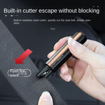 2 in 1 Mini Car Safety Hammer Breakers Multi-function Escape Tool Car Emergency Safety Hammer Cut the Seat Belt Tungsten Steel Rescue Tool