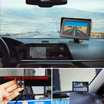 4.3inch Car Rear View License Plate Backup Camera with Monitor Screen for Vehicle Van Night Vision Reverse HD Parking System
