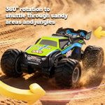 LinkMejor Q243 RTR 2.4G 4WD RC Car Amphibious Waterproof Off-Road Monster Truck 360° Rotation Remote Control Stunt Vehicles Models Toys