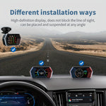 Weiying P17 Car Head Up Display HUD Smart Gauge GPS Beidou Dual Mode Positioning LCD Screen OBD scanner Digital Gauges for Universal Car