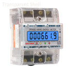 LinkMejor DTS6619 New Model 100A LCD Digital Display with Backlight Power Meter in Energy Meters Smart Electric Meter 3 Phase Kwh Meter