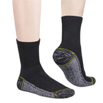 LinkMejor 5 Pairs Men Sports Cotton Socks Athletic Cushioned Hiking Walking Socks Terry Thermal Socks Moisture Wicking Casual Socks Fitness Socks
