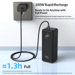 Yisenneng PB6100 PD100W 99.9Wh 27000mAh Power Bank with LED Display External Battery Power Supply with 2 Inputs & 4 Outputs Fast Charging for iPhone 17 17 Pro 16 Pro Max 15 14 for Huawei Mate XTs for XIaomi 17pro for OPPO