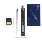 T85 Soldering Iron Kit Smart Portable 96W Heat Pencil 80-480°C Fast Heating OLED Display Type-C PD QC USB Electric Welding Tool