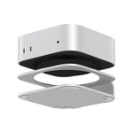 S60 Aluminum Cooling Stand Desktop for MacMini M4 M4 Pro 3mm Thickness Airflow Heat Dissipation Dock