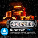 12-24V Universal 6 LED Side Marker Signal Flashing Light LED Car Warning Flashing Light Motorcycle Pickup