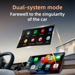 LinkMejor Smart Car Connected Box Wireless Android Auto CarPlay BT 4.2 Chip 5.8GHz Dual-Band SOC Compact Plug and Play Hidden USB Design Safe Driving Voice Assistant