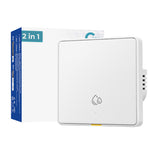 LinkMejor 20A 4000W WiFi RF433 Smart Switch For Hot Water Heater AI Assistant Tuya Wall Switch Power Monitor Voice & APP Remote Control Work With Alexa Google Home