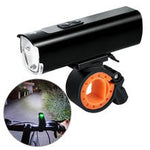 LinkMejor 1100LM Bicycle Headlight High-brightness IPX4 Waterproof Type-C Charging 8 Modes Bike Front Light for MTB Night Riding Safety