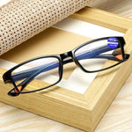 Ultralight TR90 Reading Glasses Flexible Bendable Frame Fashion Rectangular Blue Light Blocking Computer Eyewear