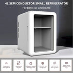 Comfook 4L Mini Refrigerator Cooling & Warming Dual-purpose Low Noise Portable Refrigerator For Car Home Travel
