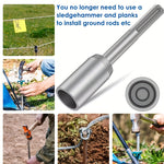Ground Rod Driver SDS-MAX 30/45/65mm Steel Drill Bit Sleeve Heavy Duty Rotary Hammer Wide Compatibility Anti-corrosion Impact Resistant