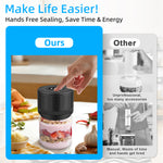 Electric Mason Jar Vacuum Sealer Kit Compatible with Wide-Mouth & Regular-Mouth Mason Jars Canning Vacuum Sealer for Food Storage Vacuum Sealer