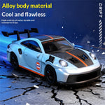LinkMejor D43-01Q RTR 1/64 2.4G 4WD Mini Drift RC Car Sports Alloy Body Shell LED Light High Speed On-Road Micro Racing Remote Control Vehicles Models Desktop Ornaments Toys