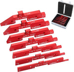 7pcs Aluminum Router Table Setup Bars Precision Setup Blocks Height Gauge Set for Router Table Saw