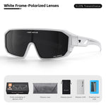 WEST BIKING Myopia-Fit Over Bicycle Sunglasses UV400 Protection HD Polarized Bike Goggles Cycling Driving Fishing Sports Eyeglasses
