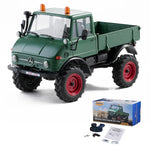 LinkMejor FCX24 RTR Mercedes for Benz 421 Unimog 1/24 2.4G 4WD RC Car Rock Crawler Two Speed Portal Axles Off-Road Climbing Truck LED Light Full Proportional Vehicles Models Toys
