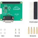 RS232 Hat Expansion PCB Board for Rapsberry Pi 4/3/2/A+/B+ Compact GPIO TX/RX/GND to DB9M RS232 Serial Expansion Board