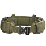 125cm Men's Nylon Tactical Belt Adjustable Suspender Outdoor Training Combat Hunting Waistband Set