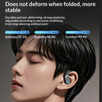 F206 TWS Headset Wireless bluetooth 5.49 Earphone 13mm Large Speaker 3D Stereo Surround Sound Dual Microphones Call Noise Cancelling 60H Playback LED Digital Display Magnetic Adsorption Touch Control Earhooks Sports Headphones