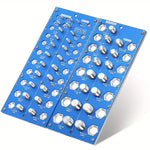 Twist-On Metal Nut & Bolt Thread Checker Set 21 Inch & 17 Metric Sizes Easy Sorting & Identification Gauge for Nuts and Bolts